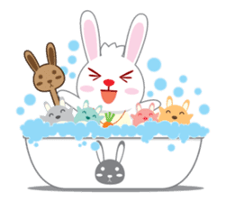 Call me Rabbit leader and the gang sticker #1236079