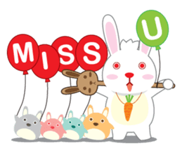 Call me Rabbit leader and the gang sticker #1236080