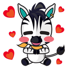 Zonie, the cute and charming zebra sticker #1236249