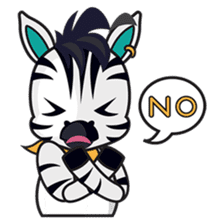 Zonie, the cute and charming zebra sticker #1236251