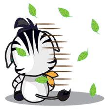 Zonie, the cute and charming zebra sticker #1236265