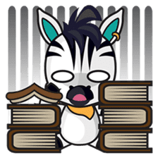 Zonie, the cute and charming zebra sticker #1236271