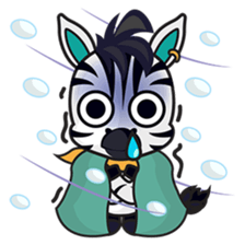 Zonie, the cute and charming zebra sticker #1236276