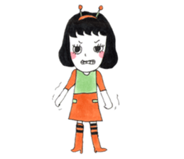 Mamo the mod girl sticker #1236324