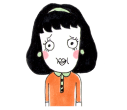 Mamo the mod girl sticker #1236330