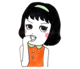Mamo the mod girl sticker #1236336