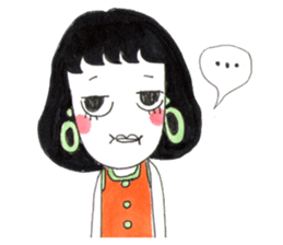 Mamo the mod girl sticker #1236342