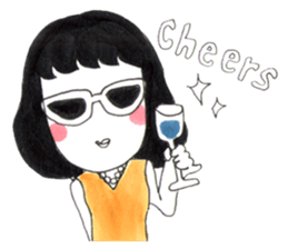 Mamo the mod girl sticker #1236347