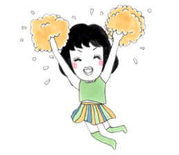 Mamo the mod girl sticker #1236348