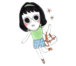 Mamo the mod girl sticker #1236356