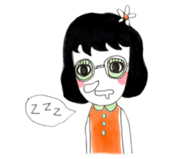 Mamo the mod girl sticker #1236357