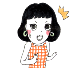 Mamo the mod girl sticker #1236359