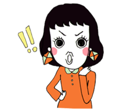 Mamo the mod girl sticker #1236360