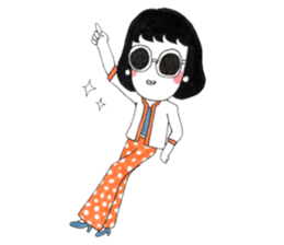 Mamo the mod girl sticker #1236361