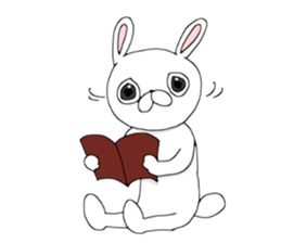 white rabbit sticker #1237545