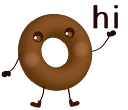 lovely donut sticker #1237962