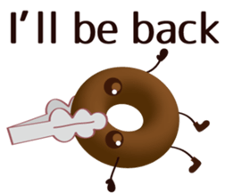 lovely donut sticker #1237965