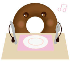 lovely donut sticker #1237995