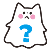 Cat ghost NEKOBAKE sticker #1238766
