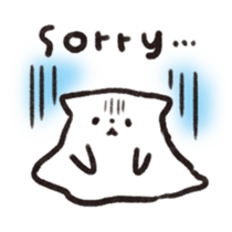 Cat ghost NEKOBAKE sticker #1238769