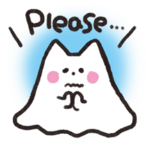 Cat ghost NEKOBAKE sticker #1238774