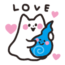 Cat ghost NEKOBAKE sticker #1238775