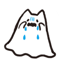 Cat ghost NEKOBAKE sticker #1238785
