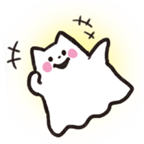 Cat ghost NEKOBAKE sticker #1238786
