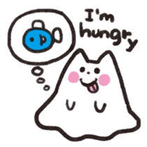 Cat ghost NEKOBAKE sticker #1238787