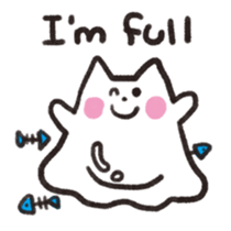 Cat ghost NEKOBAKE sticker #1238788