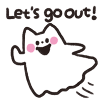 Cat ghost NEKOBAKE sticker #1238791