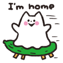 Cat ghost NEKOBAKE sticker #1238792