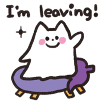 Cat ghost NEKOBAKE sticker #1238793