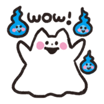 Cat ghost NEKOBAKE sticker #1238796