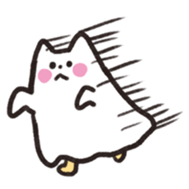Cat ghost NEKOBAKE sticker #1238798