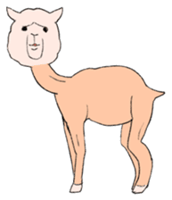 innocent alpaca. sticker #1239028