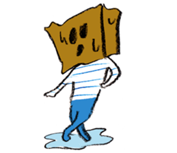 Cardboard boy sticker #1239702