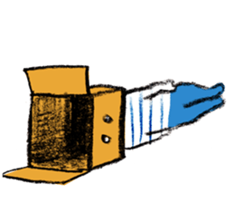 Cardboard boy sticker #1239706