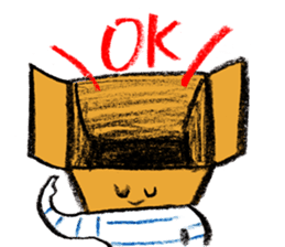 Cardboard boy sticker #1239708