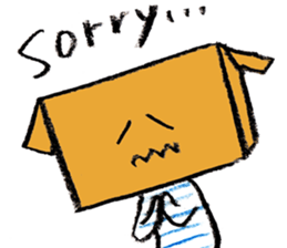 Cardboard boy sticker #1239709