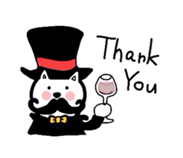 Cat aristocracy English edition sticker #1239802