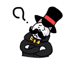 Cat aristocracy English edition sticker #1239803