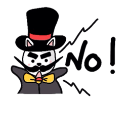 Cat aristocracy English edition sticker #1239810