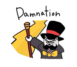 Cat aristocracy English edition sticker #1239816