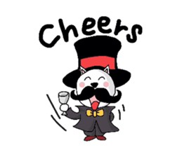 Cat aristocracy English edition sticker #1239820