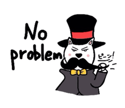 Cat aristocracy English edition sticker #1239821