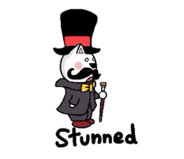 Cat aristocracy English edition sticker #1239822