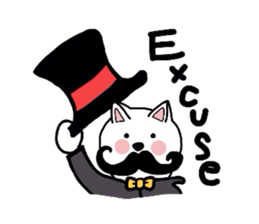 Cat aristocracy English edition sticker #1239828