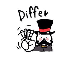 Cat aristocracy English edition sticker #1239830