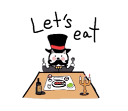 Cat aristocracy English edition sticker #1239831